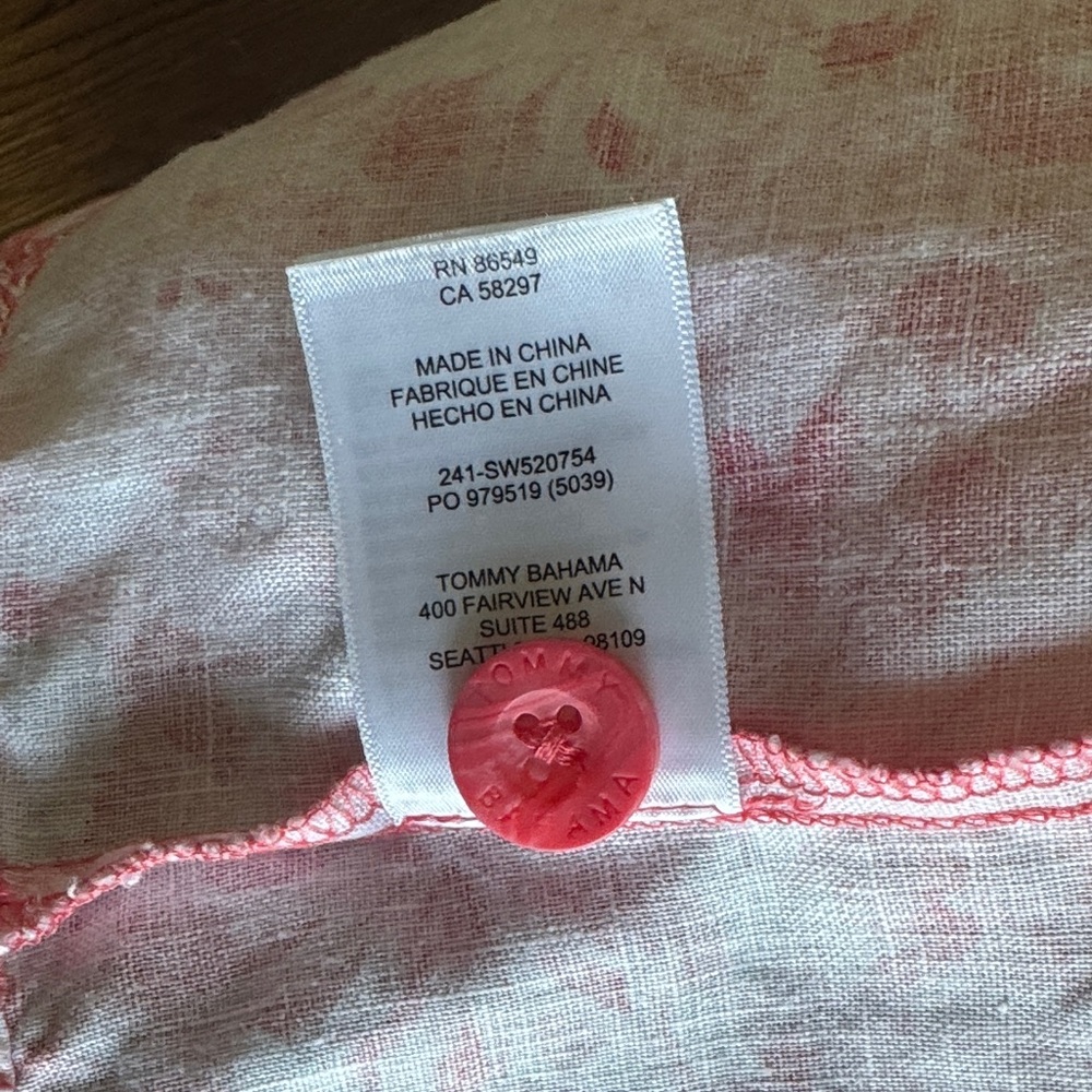 Tommy Bahama Floral Button-Up Jacket Size L - Picture 16 of 16